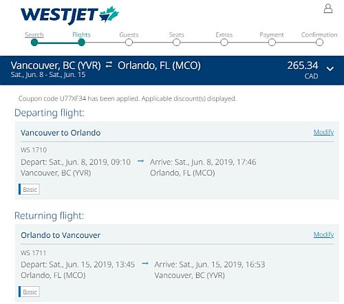 yvr to orl