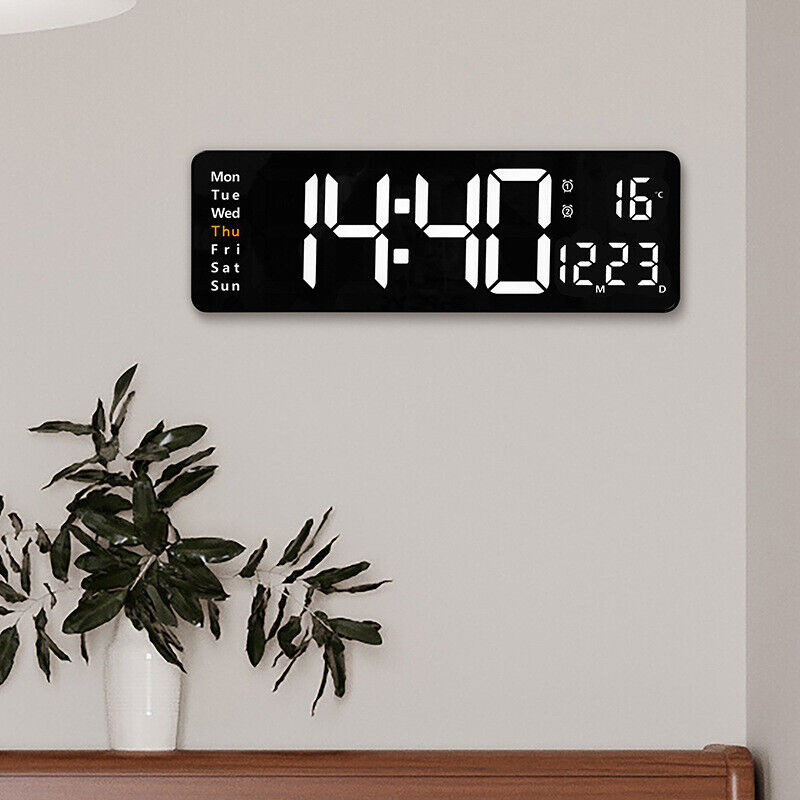 led digital wall clock