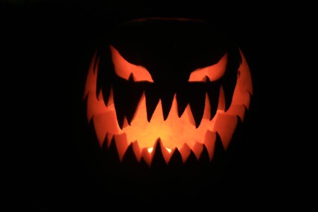 pumpkin evil face