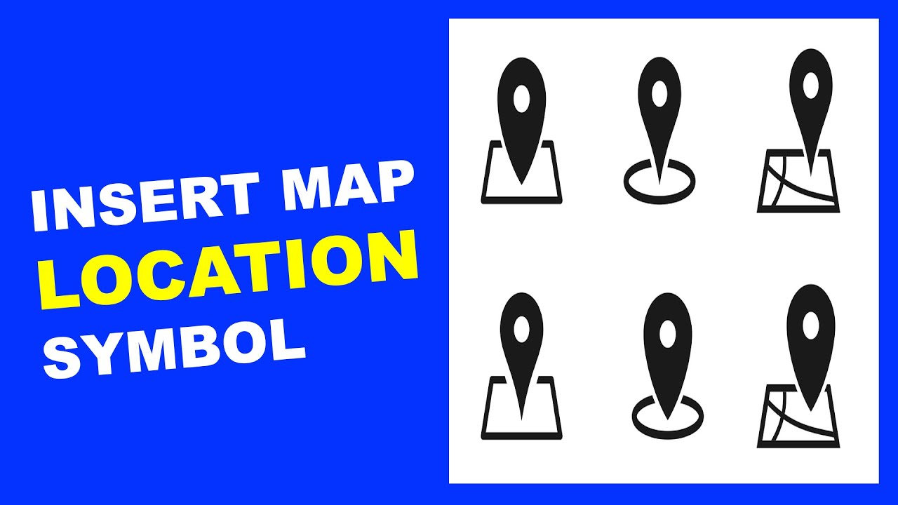 location symbol in word copy and paste