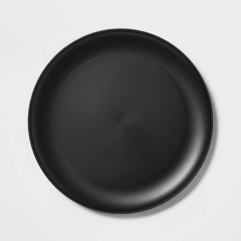 black plastic plates