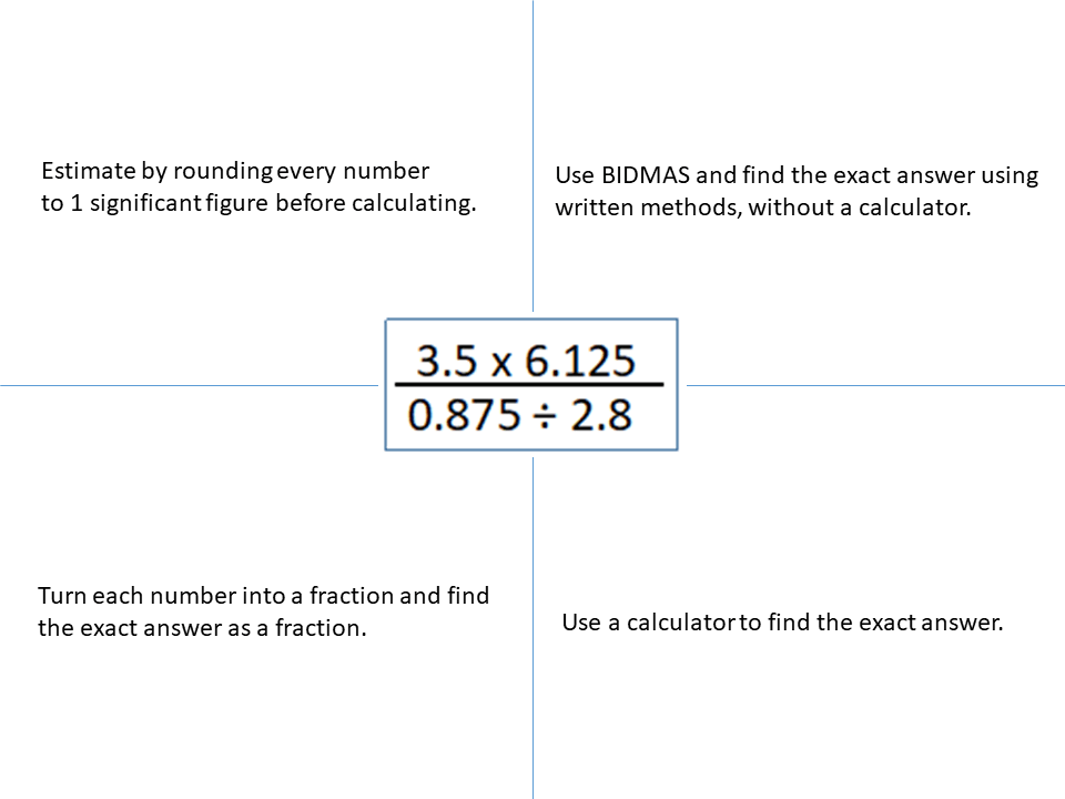 estimating fractions calculator