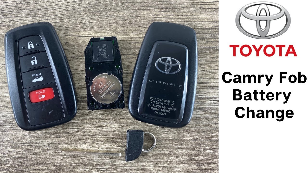 how to change the battery in toyota key fob