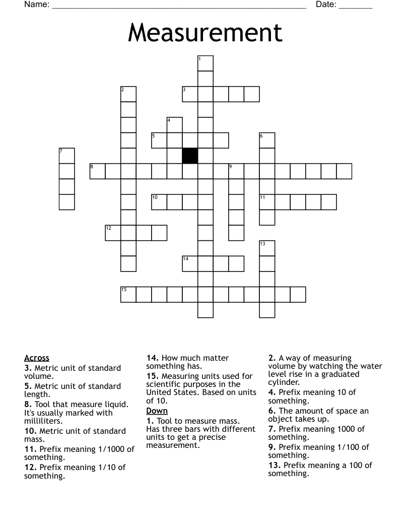 unit of length crossword clue