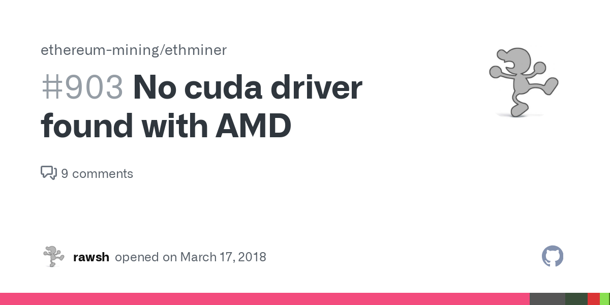 no cuda driver found ethminer