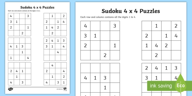 sudoku 4 lü