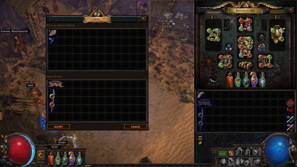 path of exile all vendor recipes