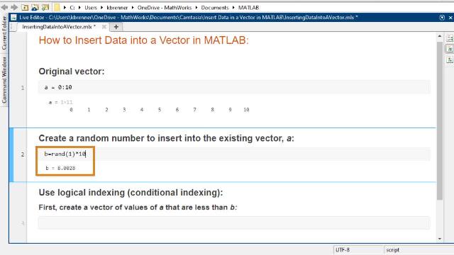 vector matlab