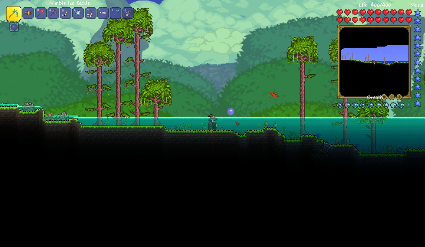 terraria swimming