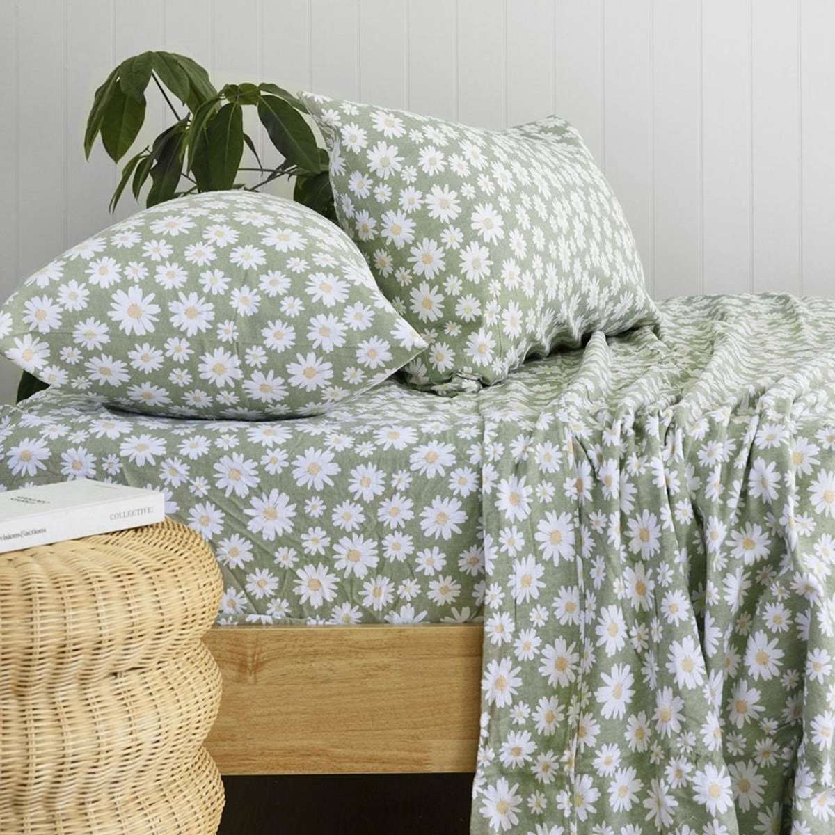 king flannelette sheet set