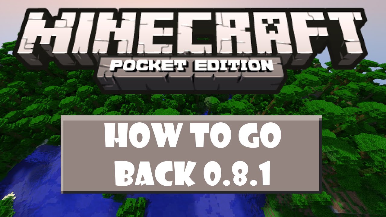 how to downgrade minecraft pe