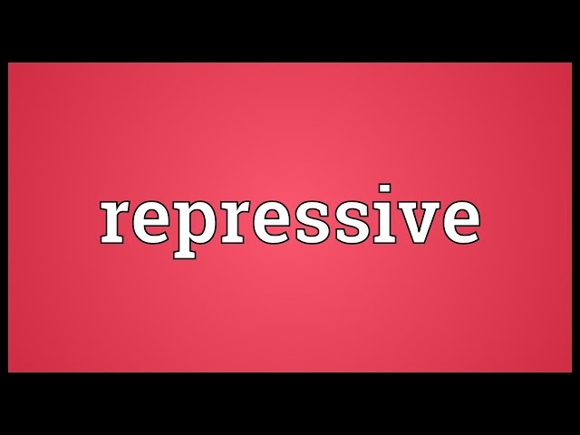 repressive meaning in hindi