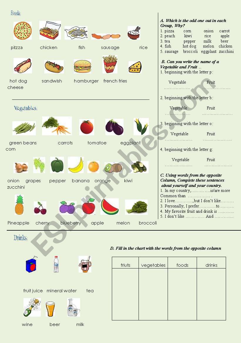 five letter food words