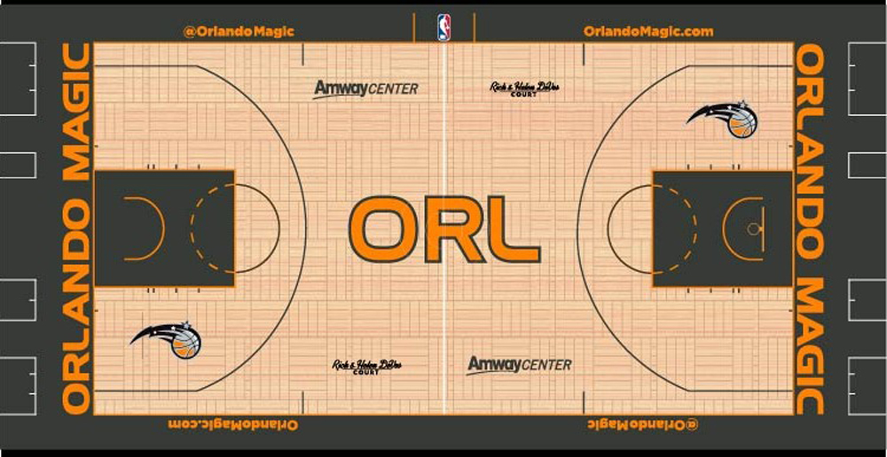 orlando magic orange court