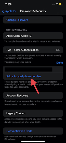 how to change phone number for icloud