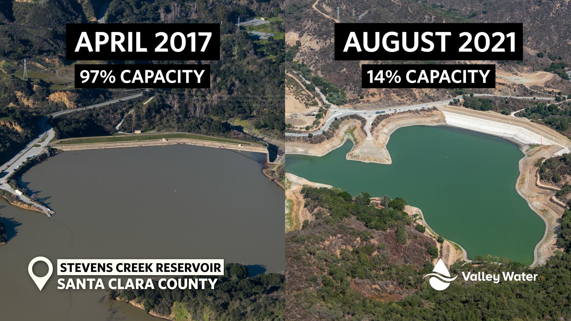 santa clara county lake levels