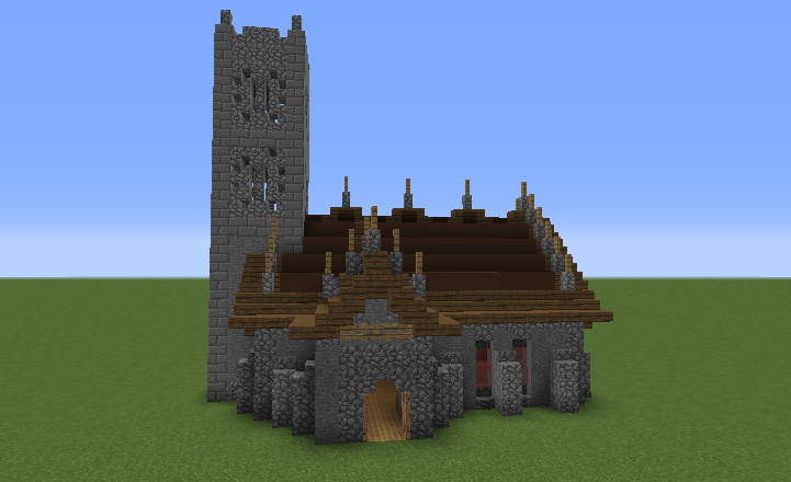 minecraft medieval church