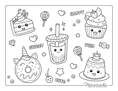 sweet treat coloring pages