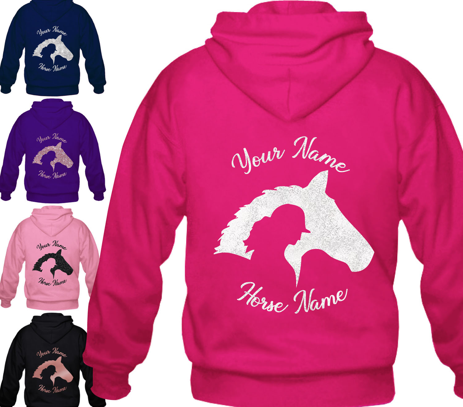 horse hoodie personalised