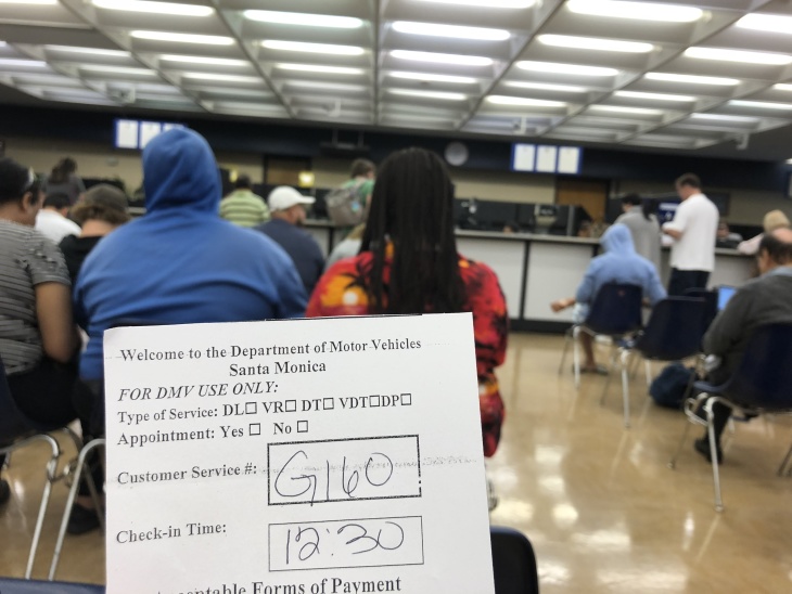 california dmv wait times