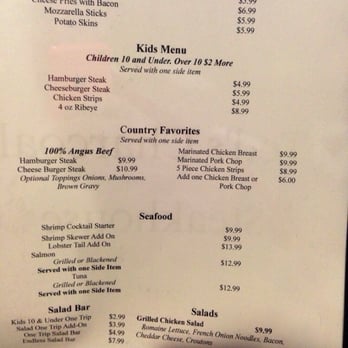 teds charcoal steakhouse menu