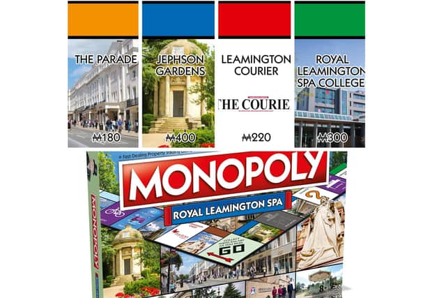 leamington spa monopoly board