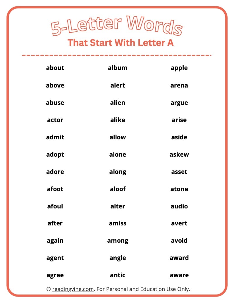 5 letter word helper