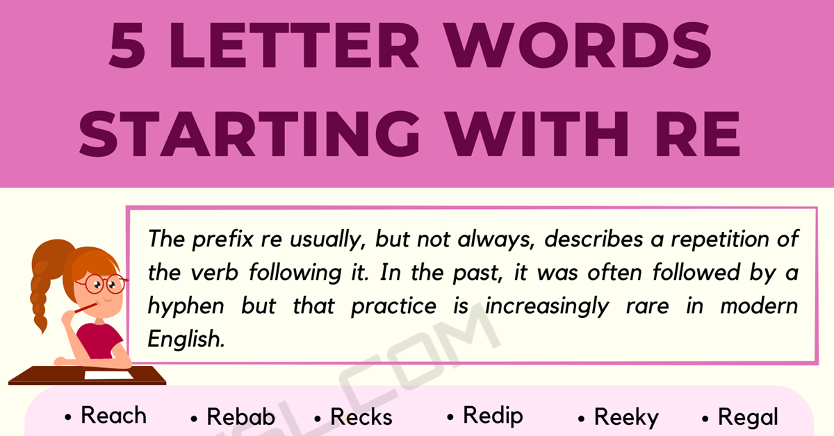 5 letter word starting with re