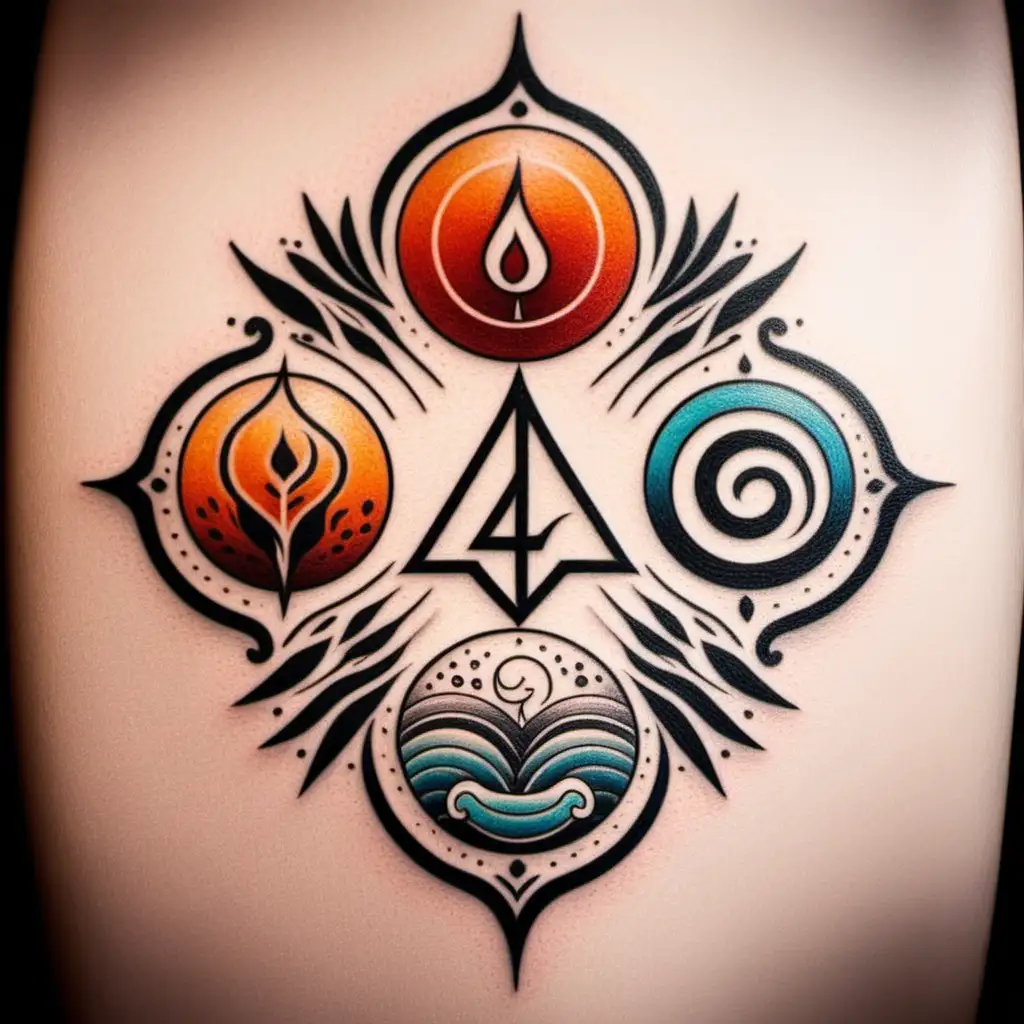 earth wind fire water tattoo designs