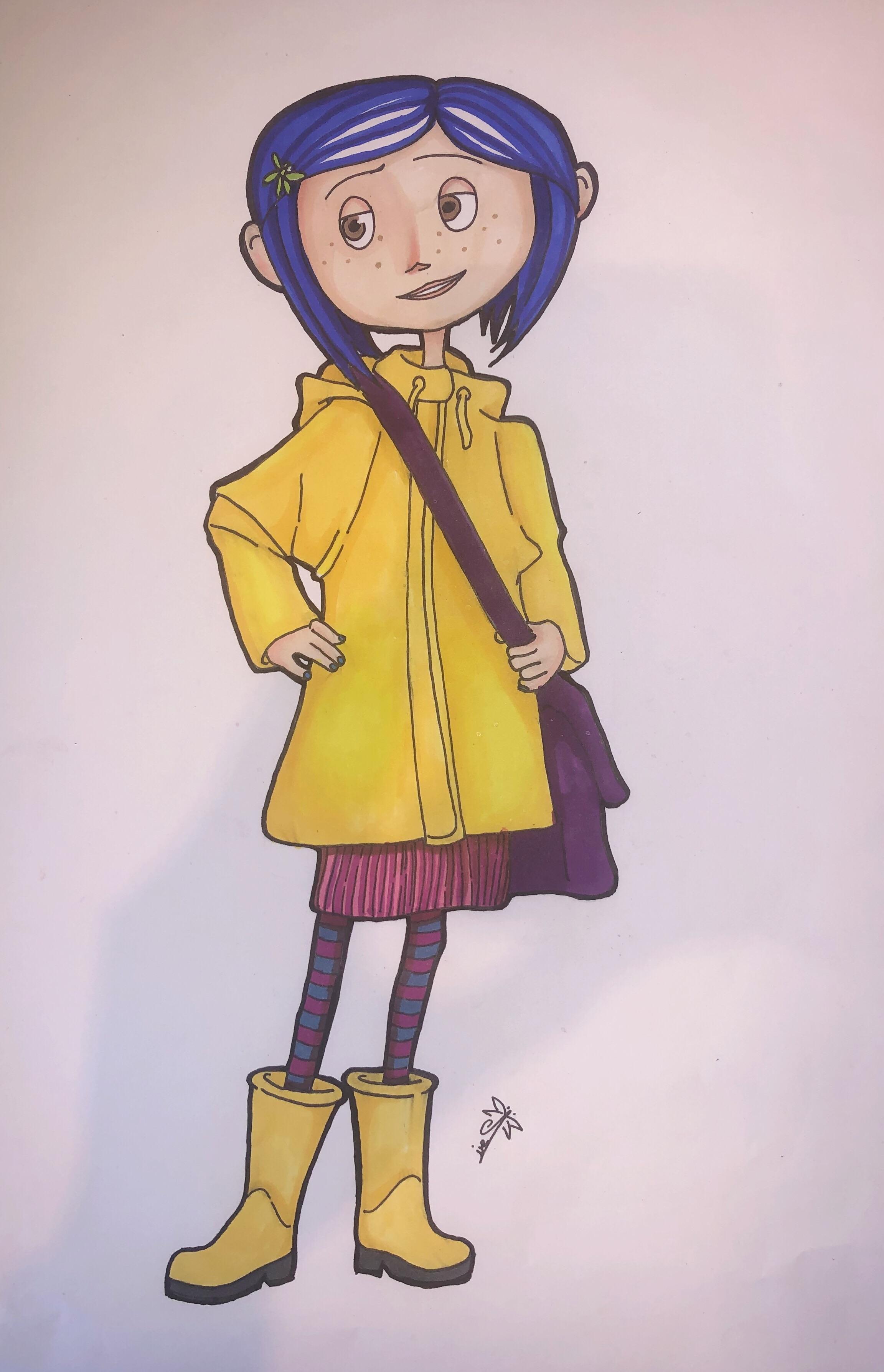 drawing coraline