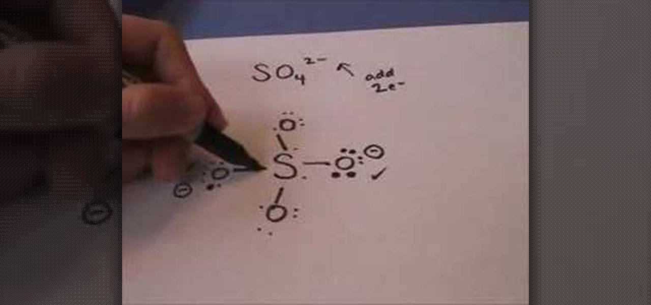 sulfate lewis dot structure