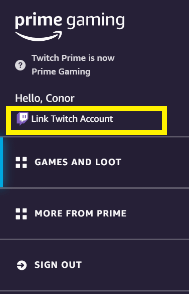 connect twitch to amazon