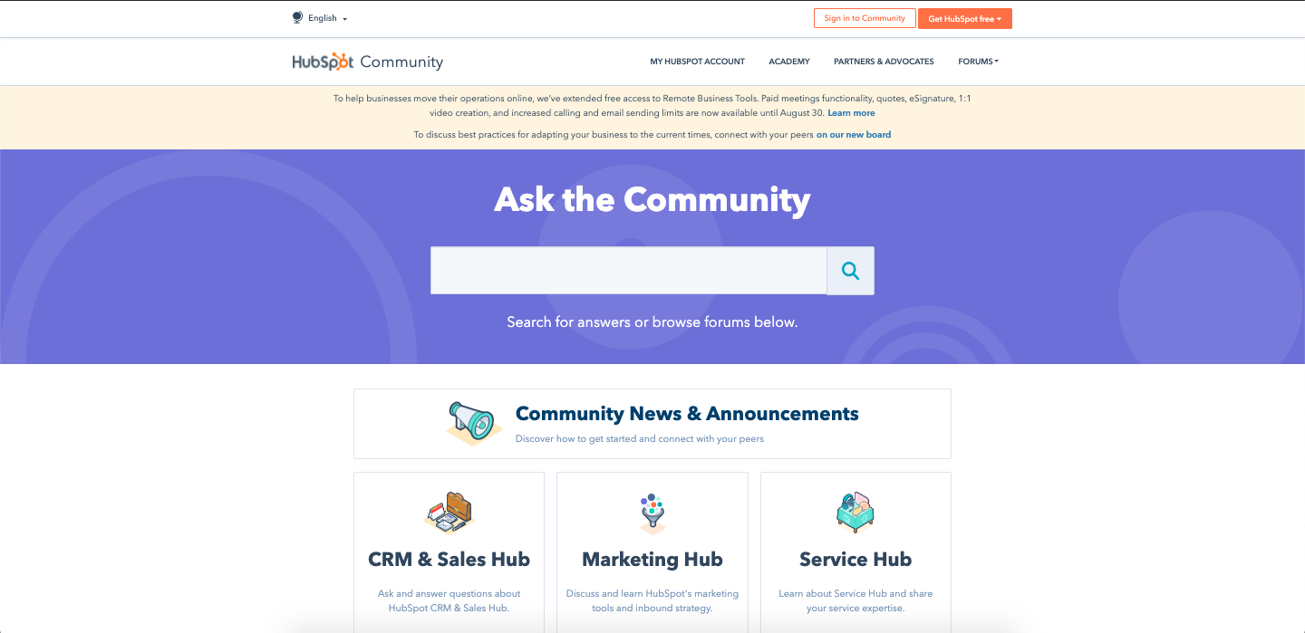 hubspot community