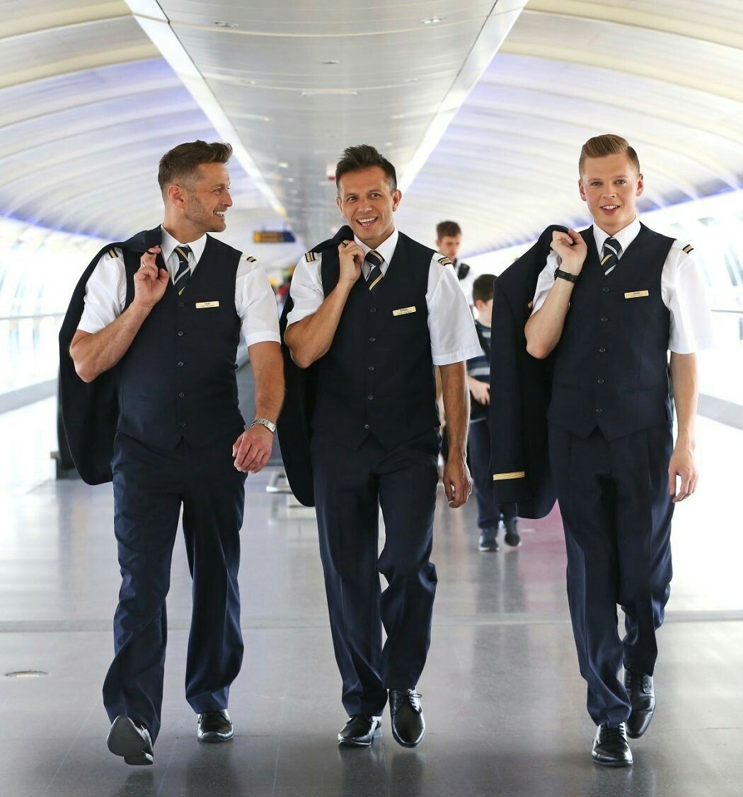 male flight attendant costume