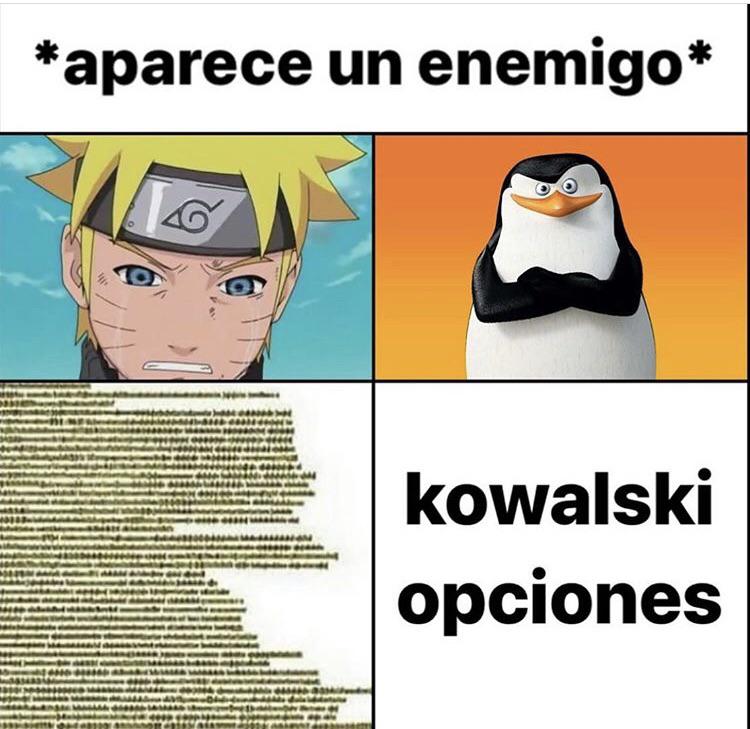 kowalski opciones meme