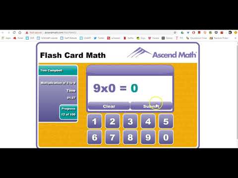 ascend math flash cards