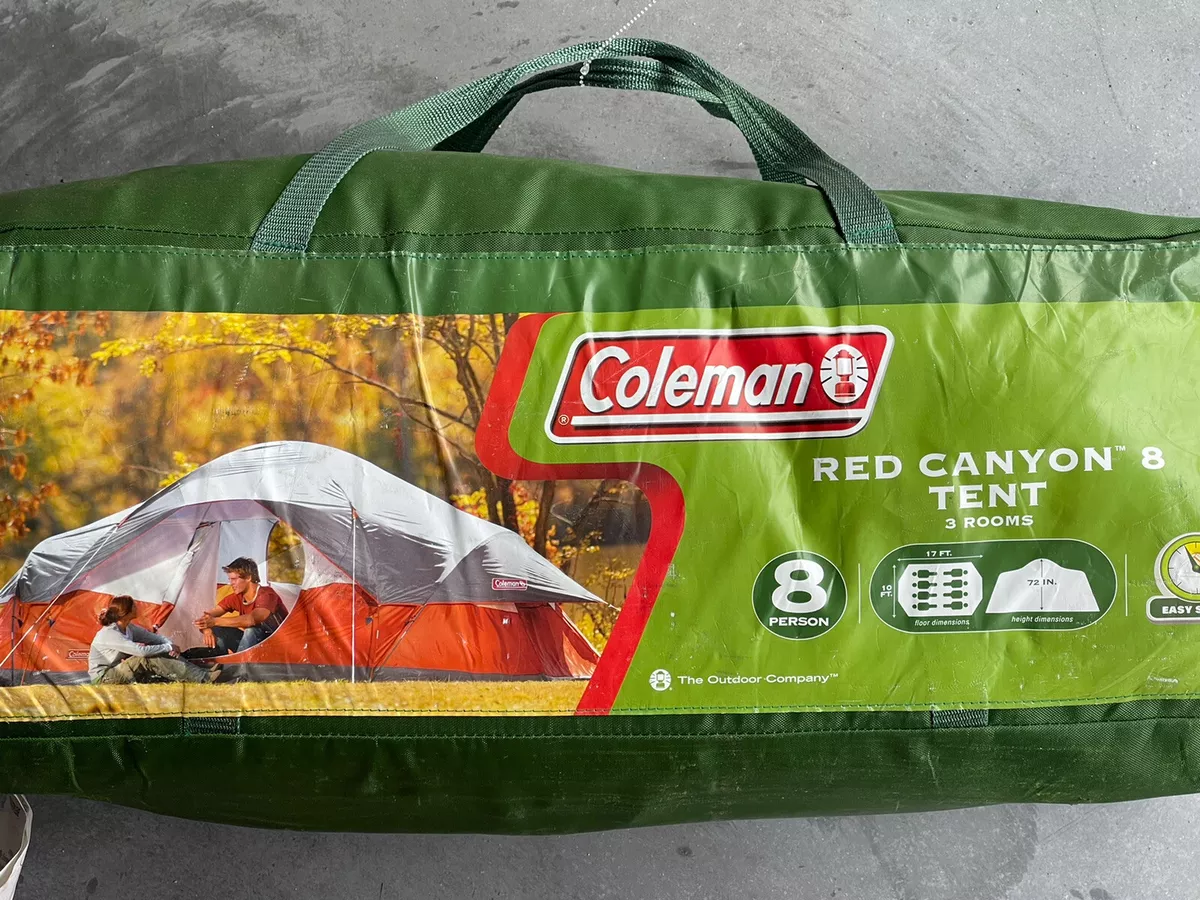 coleman red canyon 8 person tent