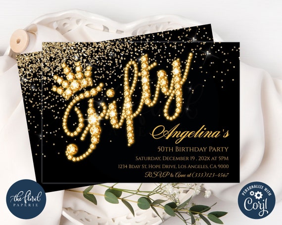 50th birthday invitations australia