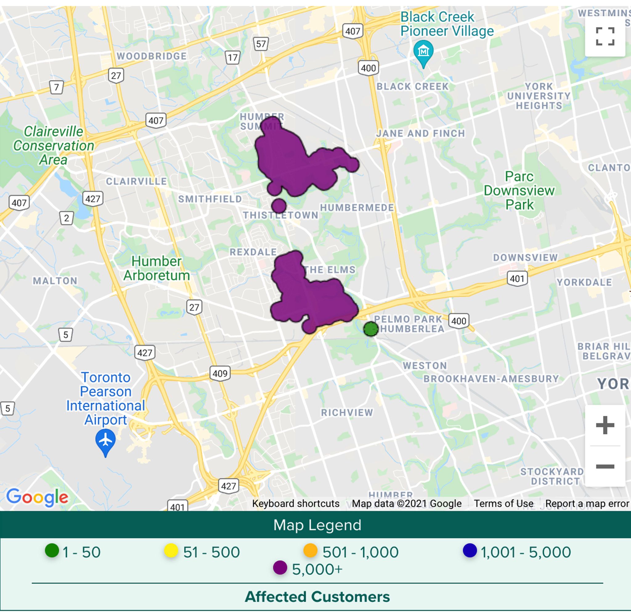 toronto hydro power outage