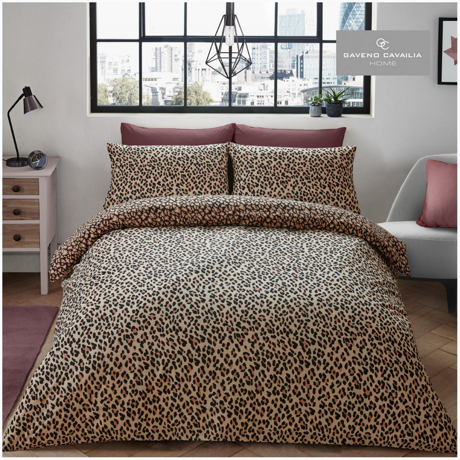 leopard print bed set