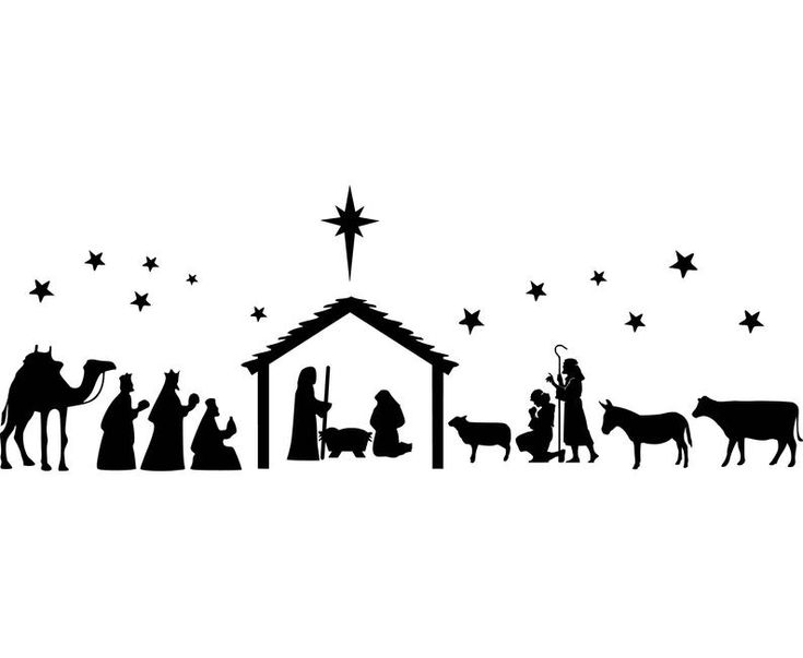 silhouette nativity images