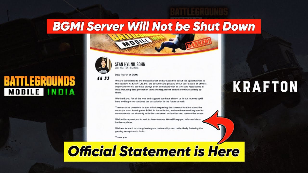 bgmi ban official statement