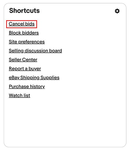 can you cancel a bid on ebay
