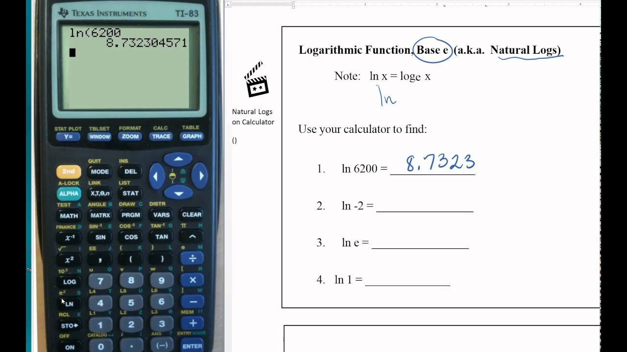 ln 0 calculator