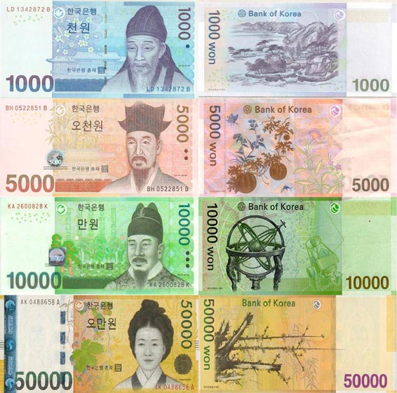 korean won to usd