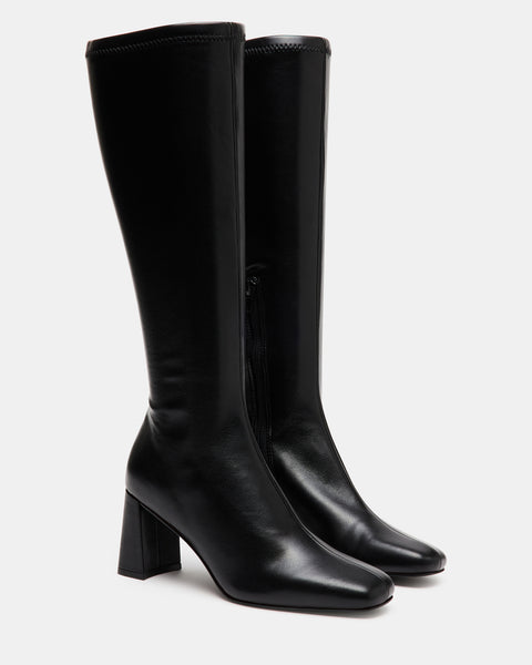 steve madden black knee high boots