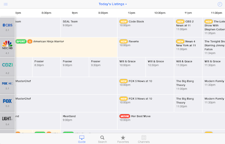 tv guide tonight schedule