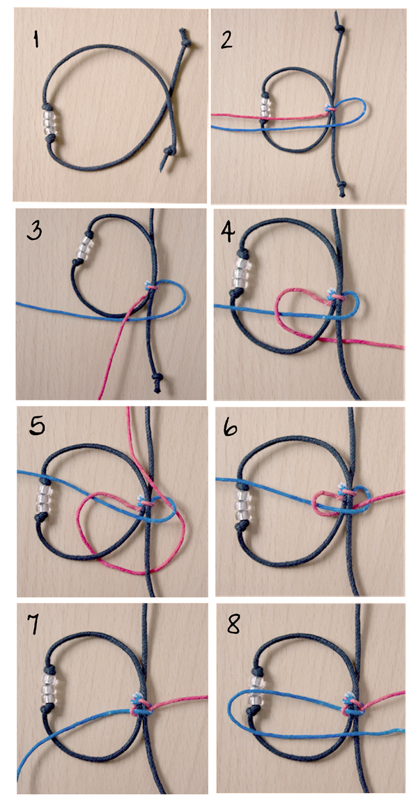 how to make an adjustable bracelet knot