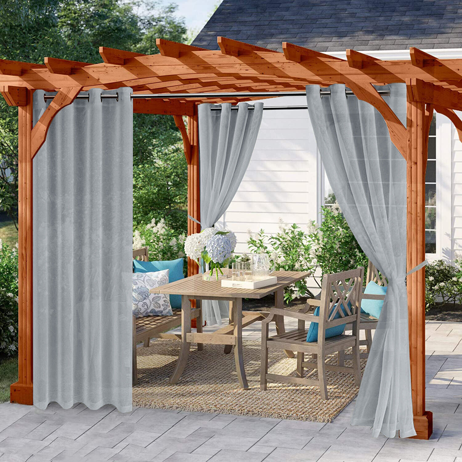 outdoor pergola curtains