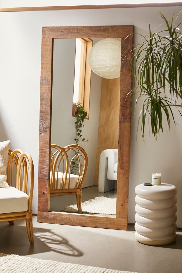 wood full length mirror